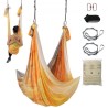 Aerial Yoga Hammock & Swing, 5,5 yards, Aerial Yoga Starter Kit med 100 gsm nylonstof, fuld rigginghardware og let opsætning