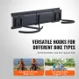 Cykelopbevaringsstativ Wall Mount Garage Bike Holder & 3 hylder