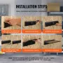 Bike Storage Rack, 6 Bike Racks and 3 Helmets Hooks, Wall Mount Bike Storage Hanger with 3 Shelves, Home & Garage Organizer, Cus