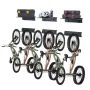 Cykelopbevaringsstativ Wall Mount Garage Bike Holder & 3 hylder