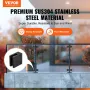 Glass Clamp 40 PCS Square Railing Bracket for 0.31"-0.47" (0.8-1.2cm) Glass Black