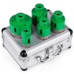 5 PCS Diamond Hole Set Set Diamond Drill Core Bits, M14 25/40/45/50/68 mm hul Saw Cutter Drill Bits, M14 Thread Point-Accurate