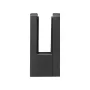 Glass Clamp 40 PCS Square Railing Bracket for 0.31"-0.47" (0.8-1.2cm) Glass Black