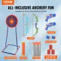Bow and Arrow Set for Kids, 2 Pack LED Light Up Archery Set with 20 Suction Cup Arrows, Standing Target, 2 Quivers, 2 Guns, 20 S