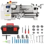 Mini Metal Lathe 8x14, Mini Lathe Machine 2250 PRM Variable Speed Change,Precision Mini Lathe 650W Metal Working Lathe, Small Me
