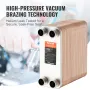 100 pladevarmeveksler 4*1-1/4 "MNPT-porte 5" x 12 "Bodt 316L