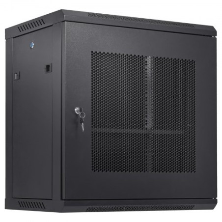 12U Wall Mount Network Server Cabinet, 15.5 '' Deep, Server Rack Cabinet -kabinet, 200 lbs max. Jordmonteret