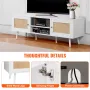 Rattan TV Stand for 65 "TV Boho TV Stand med indbygget