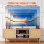 Rattan TV Stand for 65 "TV Boho TV Stand med indbygget sokkel