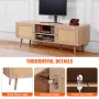 Rattan TV Stand for 65 "TV Boho TV Stand med indbygget sokkel