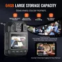 1440P HD Police Body Camera, 64GB Body Cam with Audio Video Recording Picture, Built-in 2850 mAh Battery, 2.0" LCD, Infrared Nig