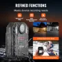 1440P HD Police Body Camera, 64GB Body Cam with Audio Video Recording Picture, Built-in 2850 mAh Battery, 2.0" LCD, Infrared Nig