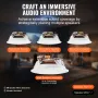 4 PCs 6.5"/16.5 cm Bluetooth Ceiling Speakers 150W Flush Mount in-Wall Speaker