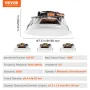 4 stk 6.5 '' Bluetooth-loftshøjttalere 150W Flush Mount
