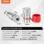 1/2 "Flat ansigt Hydrauliske koblinger 1/2" NPT SKID STEMÆRKNING