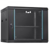 9U Wall Mount Network Server Cabinet, 15,5 '' Deep, Server Rack Cabinet -kabinet, 200 lbs max. Jordmonteret