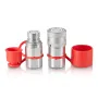 1/2 "Flat ansigt Hydrauliske koblinger 1/2" NPT SKID STEMÆRKNING