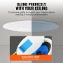 2PCs 8 in/20.3 cm Ceiling Speakers 50-Watts Flush Mount Ceiling & in-Wall Speakers