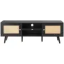 Rattan TV Stand for 65 "TV Boho TV Stand med indbygget sokkel