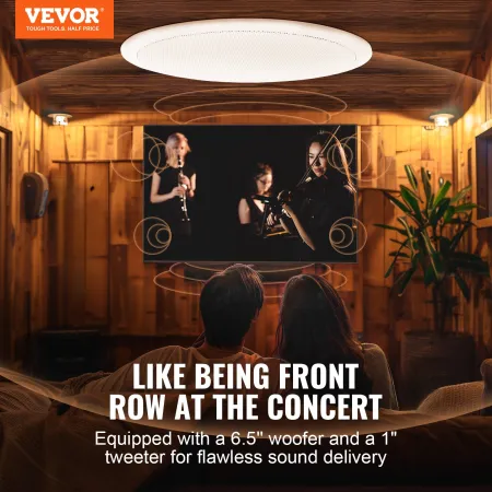 6.5 '' Bluetooth-lofthøjttalere 150W Flush Mount loft i væggen