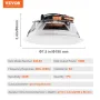 6.5" Bluetooth in Ceiling Speakers, 150W, Flush Mount Ceiling & in-Wall Speaker System with 8ΩImpedance 89dB Sensitivity, for Ho