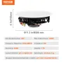 200mm(8 Inch) in Ceiling Speakers, 200-Watts, Flush Mount Ceiling & in-Wall Speakers System with 8ΩImpedance 89dB Sensitivity, f