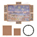 2000 Piece Puzzle Board with 6 Drawers and Cover, 40.2"x29.4" Rotating Wooden Jigsaw Puzzle Plateau, Portable Puzzle