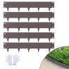 Steel Landscape Edging, 5-pack Steel Garden Edging Borders, 39" L x 5" H Strips, Hammer-in Edging Border, Bendable Metal