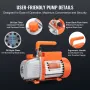 1/4 HP HVAC Vacuum Pump and Gauge Set 4 CFM Manifold Gauge Kit