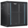 12U Wall Mount Network Server Cabinet, 15.5 '' Deep, Server Rack Cabinet -kabinet, 200 lbs max. Jordmonteret