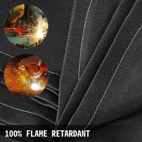 Welding Blanket 10 x 10 FT Fiberglass Blanket Heavy-Duty Fire Retardant Blanket For Easy Hanging and Protection from Sparks &