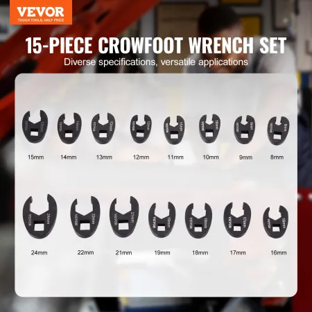 Crowfoot -skruenøgle sæt 1/2