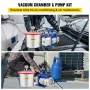 2 gallon vakuumkammer silikone ekspoxy afgasning 4CFM 1/3HP