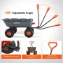 Poly Garden Dump Cart Heavy-duty Yard Carts and Wagons 800 lbs/363.6 kg 10"/25.4 cm Tires