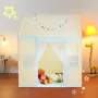 Kids Play Tent, Kids Tent for Kids 1-5 Years Old, Toddler Tent with Mat and Tent Lamp, Tent for Kids with Windows for Indoor and