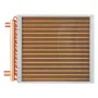 16"x 16"/40.6 x 40.6 cm Heat Exchanger Water to Air 3-Row 3/8"/ 1 cm Copper Ports 193 Fins
