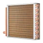 16"x 16"/40.6 x 40.6 cm Heat Exchanger Water to Air 3-Row 3/8"/ 1 cm Copper Ports 193 Fins