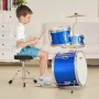 Kids Drum Set, 3-Piece, 14 in Beginner Drum Set with Adjustable Throne Cymbal Pedal Two Pairs of Drumsticks, 8" Tom Drum 10" Sna