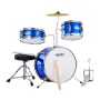 Kids Drum Set, 3-Piece, 14 in Beginner Drum Set with Adjustable Throne Cymbal Pedal Two Pairs of Drumsticks, 8" Tom Drum 10" Sna