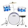 Kids Drum Set, 3-Piece, 14 in Beginner Drum Set with Adjustable Throne Cymbal Pedal Two Pairs of Drumsticks, 8" Tom Drum 10" Sna