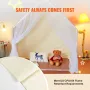 Kids Play Tent, Kids Tent for Kids 1-5 Years Old, Toddler Tent with Mat and Tent Lamp, Tent for Kids with Windows for Indoor and