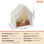 Kids Play Tent, Kids Tent for Kids 1-5 Years Old, Toddler Tent with Mat and Tent Lamp, Tent for Kids with Windows for Indoor and