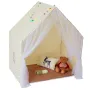 Kids Play Tent, Kids Tent for Kids 1-5 Years Old, Toddler Tent with Mat and Tent Lamp, Tent for Kids with Windows for Indoor and