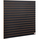 Slatwall -paneler, 4 ft x 2 ft sort garage vægpaneler 24 "H x 48" L (sæt med 2 paneler), tunge garagevægsarrangørpaneler