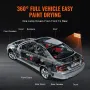 Infrared Curing Lamp, Handheld/Stand Dual Use, 2000W 0-90 min Timing, Auto Heating Car Curing Light with Bracket, 3.55 sq.ft Spr