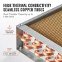 18"x 20"/45.7 x 50.8 cm Heat Exchanger Water to Air 3-Row 3/8"/ 1 cm Copper Ports 242 Fins