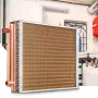 18"x 20"/45.7 x 50.8 cm Heat Exchanger Water to Air 3-Row 3/8"/ 1 cm Copper Ports 242 Fins
