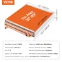 20"x 20"/50.8 x 50.8 cm Heat Exchanger Water to Air 3-Row 3/8"/ 1 cm Copper Ports 242 Fins