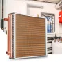 20"x 20"/50.8 x 50.8 cm Heat Exchanger Water to Air 3-Row 3/8"/ 1 cm Copper Ports 242 Fins