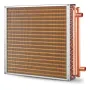 20"x 20"/50.8 x 50.8 cm Heat Exchanger Water to Air 3-Row 3/8"/ 1 cm Copper Ports 242 Fins